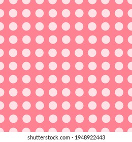 Vintage polka dots in vanilla pink tones