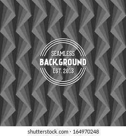 Vintage pop art background with label