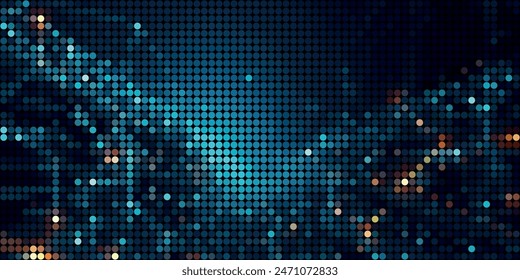 Vintage pop art blue background. Banner vector illustration