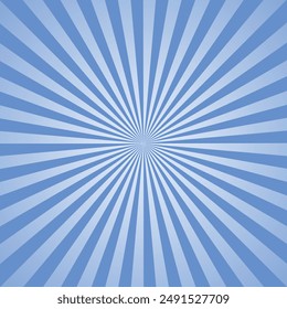 Vintage pop art blue background. Vector illustration