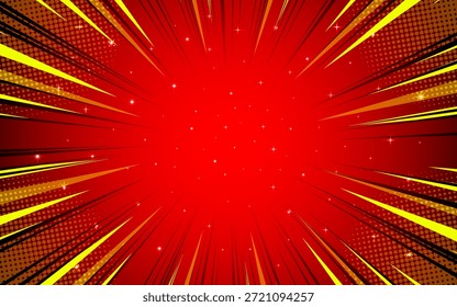 Vintage pop art comic background. Banner vector illustration.