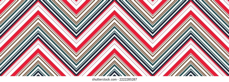 Vintage beliebtes Zick-Zag-Chevron Muster digitale Kunst Druck Sommer-Party-Hintergrund-Design