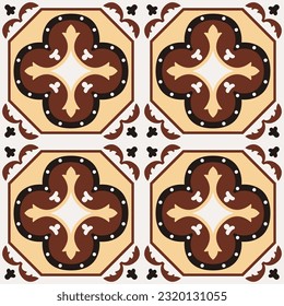 vintage Portugal tiles ceramics seamless Ceramic