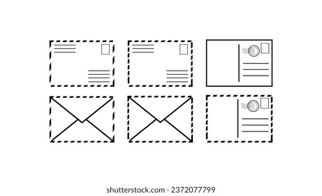 Vintage postal letter featuring postmarked stamps