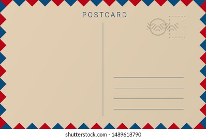 Postales antiguas. Fondo de tarjeta postal gris vacío