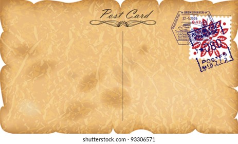 vintage postcard design