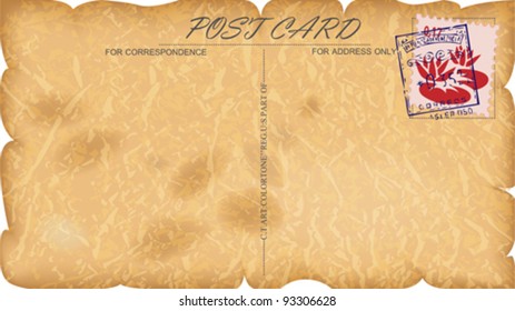 vintage postcard design