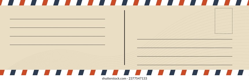 Vintage postcard design, vector design