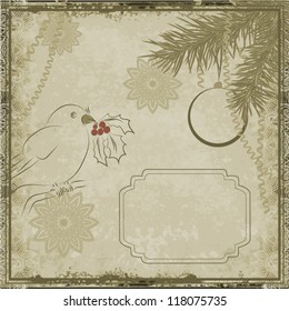 Vintage postcard. Grunge design