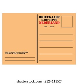 Vintage postcard made in Netherland vector