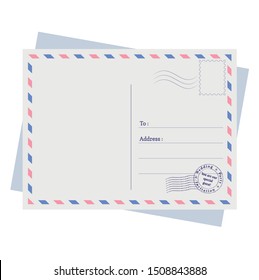 Diseño vectorial de papel postal