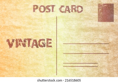 Vintage postcard. Vector illustration. 