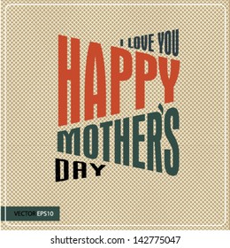Vintage Poster Art - Happy Mothers Day