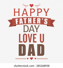 Vintage poster, banner or flyer design for Happy Father's Day celebrations. 