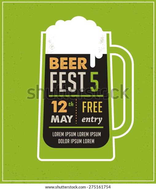 Vintage poster of beer\
festival