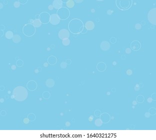 Vintage poster with blue bokeh for digital wallpaper design. Light blue background. Vector abstract design banner template. Colorful abstract background. Graphic abstract background.