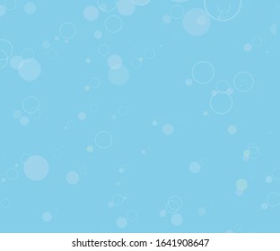 Vintage poster with blue bokeh for digital wallpaper design. Light blue background. Vector abstract design banner template. Colorful abstract background. Graphic abstract background.