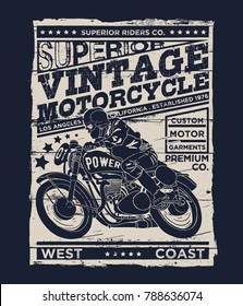 vintage poster design as vector for tee print