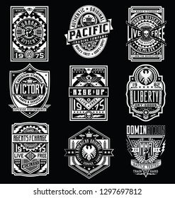 Vintage Poster / Emblem / T-shirt Design Vector Set