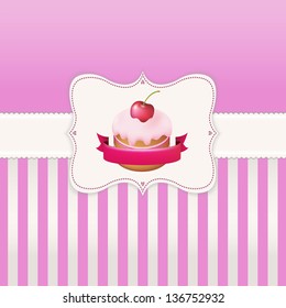 Vintage Poster With Label With Gradient Mesh, Vector Illustration