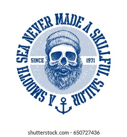 192 Smooth Sea Never Made Skilled Sailor Images, Stock Photos & Vectors ...