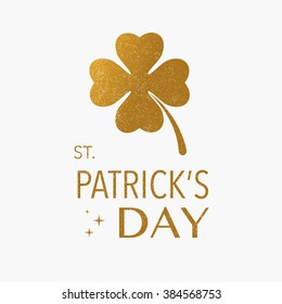 Vintage poster Saint Patricks Day. Vector illustration. Vector print for T-shirt, bag. Greeting or invitation card.  