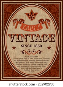 Vintage poster typographic 