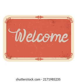 Vintage Poster Welcome Detail Background