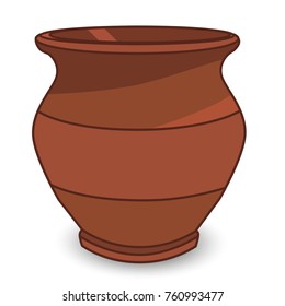 vintage pottery isolated