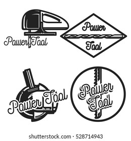 Vintage power tools store emblems
