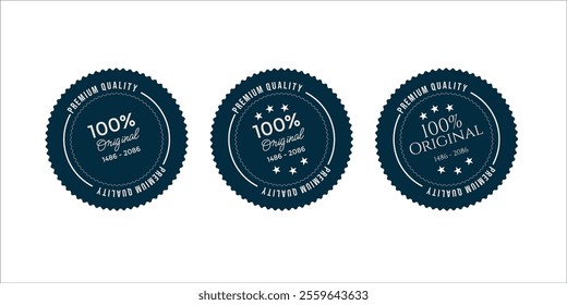 Vintage premium badge. Luxury high quality best choice labels or logos for stamps vector collection black template. Vintage Premium Badge Vector Collection with Luxury High-Quality Best Choice Labels