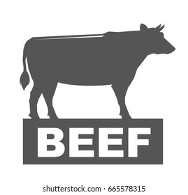 Vintage premium beef label