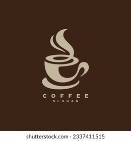 Vintage premium coffee cafe and restaurant logo design vector. Aromatic coffee vector