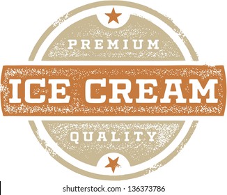 Vintage Premium Ice Cream Sign