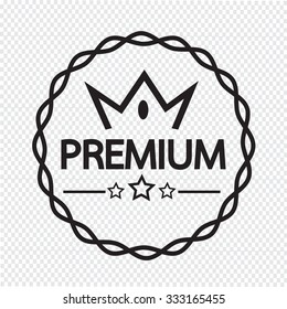 Vintage premium label icon