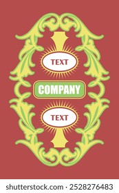 Vintage Premium Label Ornaments illustrations