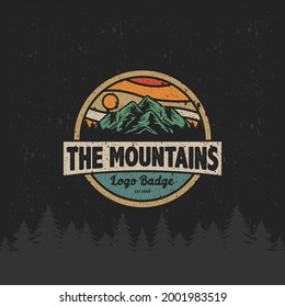 Vintage Premium Logo badge sticker hat shirt design outdoor adventure 1