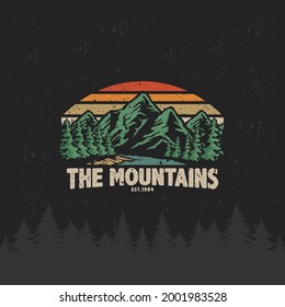 Vintage Premium Logo badge sticker hat shirt design outdoor adventure 4