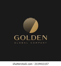 Vintage Premium Luxury Logo Design for Gold Mining Company, Travel Brand, Worldwide Logistic Business