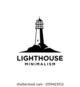 vintage premium minimalism lighthouse vector design