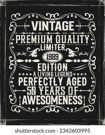  Vintage premium quality 1989 limited edition aged to perfection all original t-shirt design