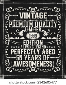 Vintage premium quality 1990 limited edition aged to perfection all original t-shirt design