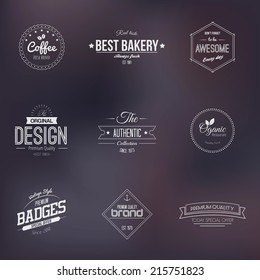 Vintage Premium Quality and Guarantee Label collection with grungy design.Vector 