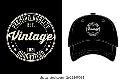 Vintage premium quality headwear design
