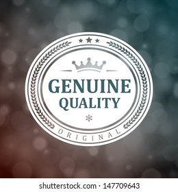 Vintage Premium Qualitätslabel. Vectordesign-Element.