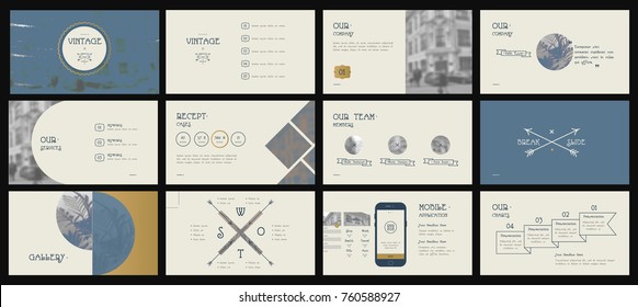 Vintage Presentation templates. Easy Use in creative flyer and leaflet, corporate report, marketing, advertising, presenting, banner.simple modern style. Slideshow, slide for brochure, ppt, booklet
