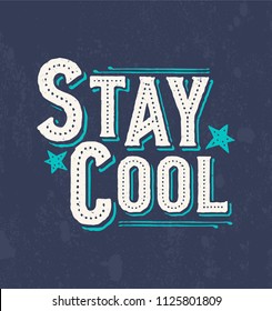 Vintage print for t-shirt or apparel. Vector graphic with cool theme and typography. Vintage effects are easily removable.
