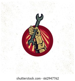 Vintage Propaganda logo branding and elements. Isolated artwork object. Suitable for and any print media need.