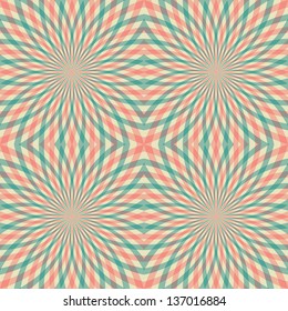 Vintage, psychedelic background. Colorful rays. Vector illustration EPS10