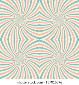 Vintage, psychedelic background. Colorful rays. Vector illustration EPS10